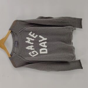 Wooden Ships Women's Game Day Lightweight Crew Pullover Sweater S/M Gray